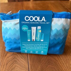 COOLA Turquoise Blue Organic Suncare Travel Set